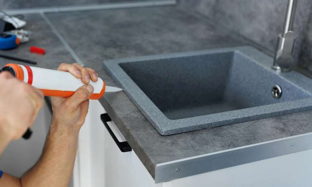 How To Seal The Kitchen Sink To The Countertop